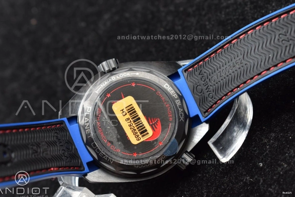 45.5mm Clone VSF Nylon Ocean A8906 Edition Super Planet Ceramic Strap Black on Black Real Best Deep 1:1 1227